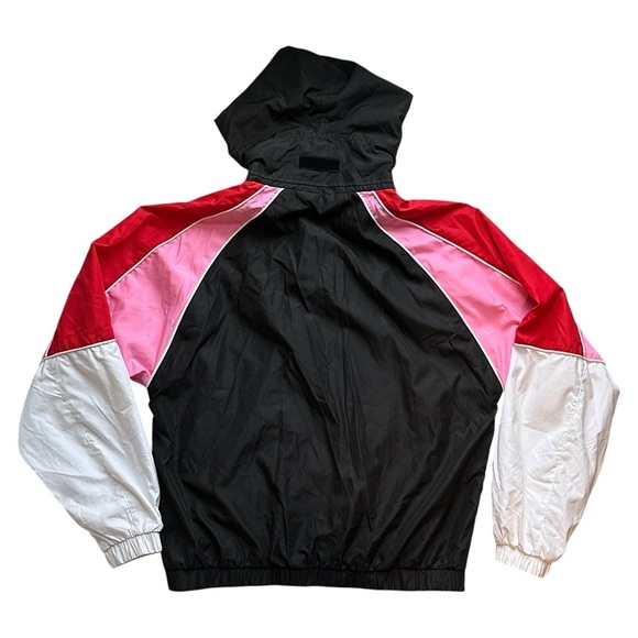 Karl Kani Retro Colorblock Logo Windbreaker Jacket Black/Red/Pink Women’s Small - Picture 4 of 6